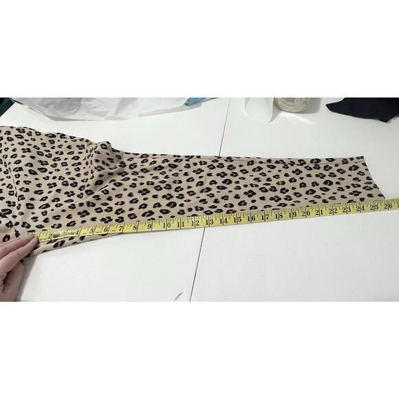 Chico's Women's Animal Print Leopard Ankle Pants Pull Knit Plus Size 0 (14/16) - Picture 8 of 10